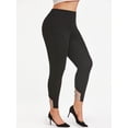 thumbnail image 1 of Leggings Talla Extra Borde Cruzado Rosegal Leggings de talla grande, 1 of 5