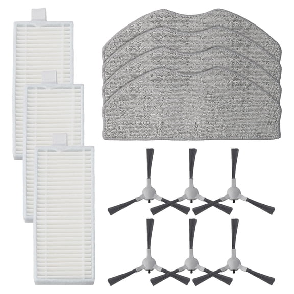 20/12pcs For ROPVACNIC S1, For Tipdiy G90, For Betboyles V75S, For VIPSUN Z1 Robot Vacuum Parts: Side Brush Filter Mop Cloth Kit