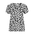 thumbnail image 6 of Ichuanyi Womens Shirts , Women's Short Sleeve Print V-Neck T-Shirt Loose Casual Summer Tee Tops, 6 of 7