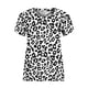 thumbnail image 4 of Puntoco - Camiseta de manga corta con cuello en V para mujer, holgada, informal, de verano Puntoco Puntoco-9014, 4 of 7