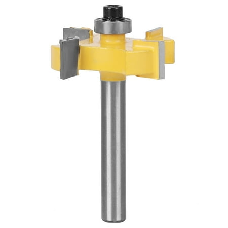 

4-Blade Cemented Carbide Router Bit Milling Cutter Milling Tool Woodworking Accessories4-Blade T Slot Router Bit 6x3/8