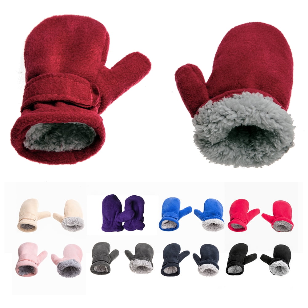 2 Pack Kids Winter Gloves Warm Fleece Gloves for Boys or Girls 