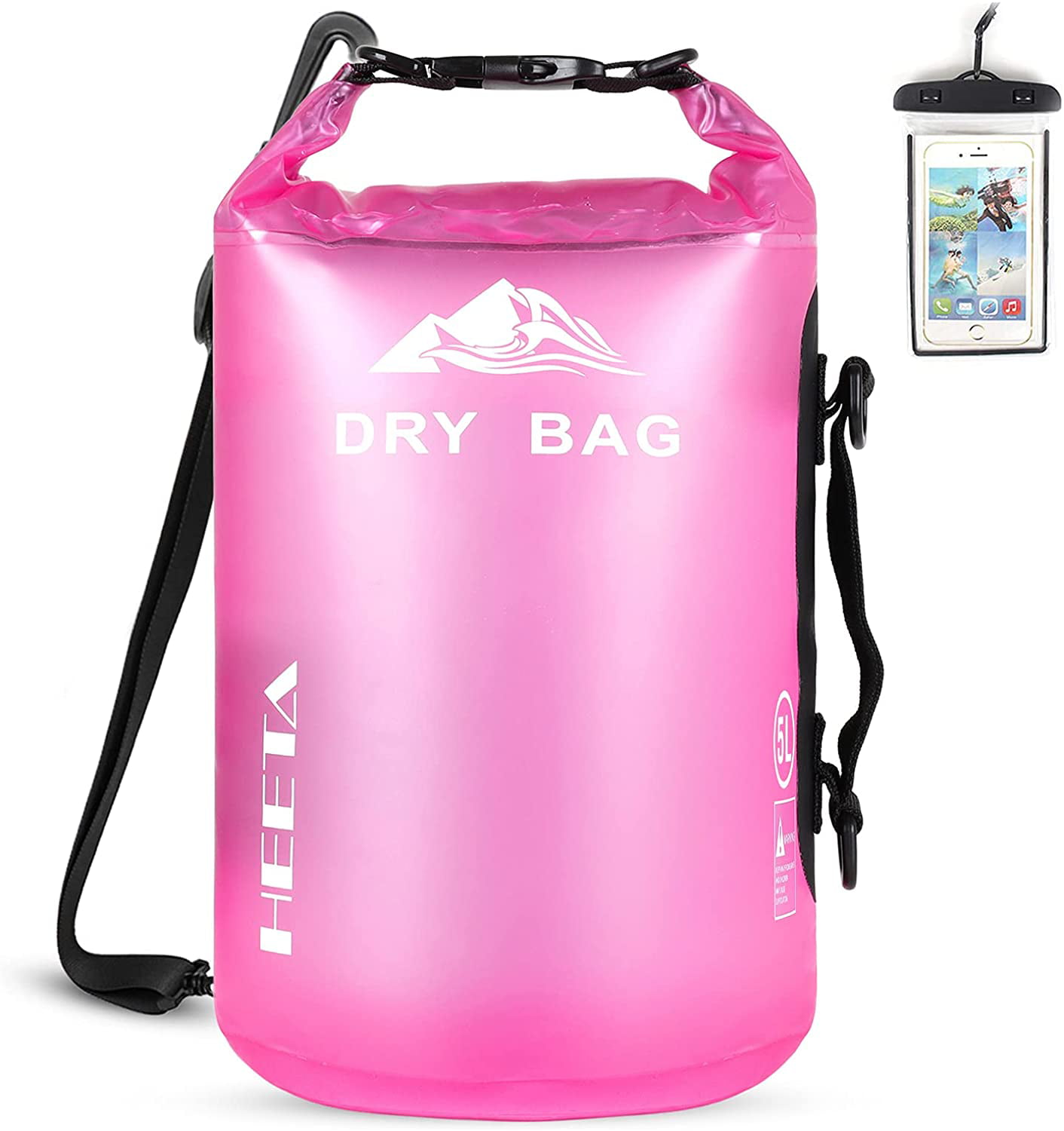 5L Waterproof Portable Outdoor Rafting Bag Travel Dry bags 13.12" x  5" 