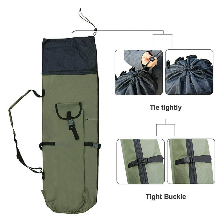 Fishing Pole Bag, Durable Folding Fishing Rod Case Waterproof