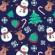 thumbnail image 4 of Puntoco Moda para mujer Camisetas de manga corta con cuello en V Uniforme de trabajo Estampado de Navidad con tops de blusa de bolsillo Puntoco Puntoco-1931, 4 of 4