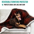 thumbnail image 3 of PetAmi Dog Blanket for Medium Large Dogs, Pet Bed Blanket Cat Puppy Kitten, Fleece Furniture Couch Cover Protector Sofa Car, Soft Sherpa Dog Throw Plush Reversible Washable, 40x60 Plaid Red, 3 of 7