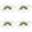 Multicolor 4PCS, variant on Home Decor Rainbow Sign Sticker Decal Bedroom Art Mural