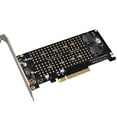 thumbnail image 3 of PCIEX8 a NVME M.2 MKEY Add On Card 2 puertos Split Card SATA M.2 SSD Adaptador PCIE, 3 of 9