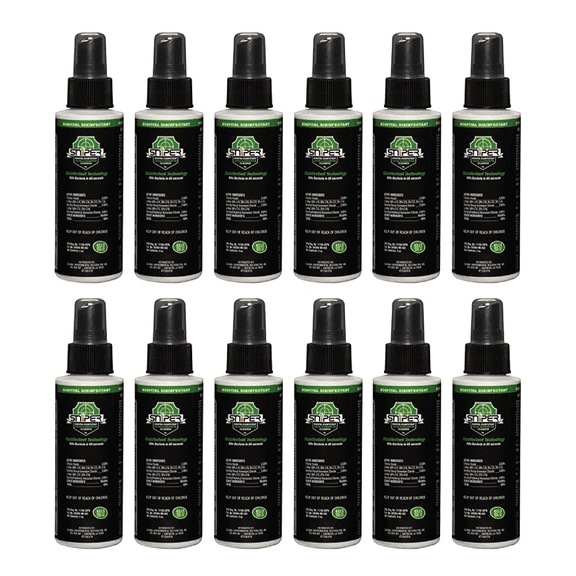 SNiPER Hospital Disinfectant, Odor Eliminator & All-Purpose Cleaner, 4 Ounce Spray, 12-Pack