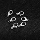 thumbnail image 3 of Rosenice 100pcs Curved Lobster Clasps Lobster Claw Clasps DIY Jewelry Fastener Hook Necklace DIY Fasteners (White), 3 of 3
