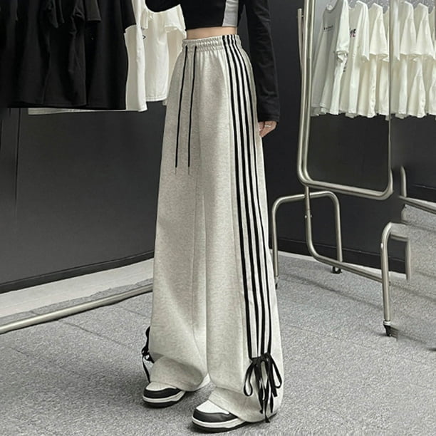 WILLBEST Pantalones Casuales elegantes para Mujer, con Pierna Ancha, Cintura Suelta y Bolsillos, Rectos y de Cintura Alta para Mayor Comodidad Diaria. Chica