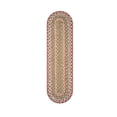thumbnail image 6 of Homespice Azalea Premium Jute Braided Stair Tread 8" x 28" (Set of 13) Oval Multi Color Reversible, Natural Jute Yarn Rustic, Country, Primitive, Farmhouse Style, 6 of 7
