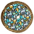 thumbnail image 6 of Woodland Animal Scandinavian Folk Christmas Tree Skirt, 6 of 7