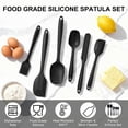 thumbnail image 3 of LIZEVINC 6 Pack Silicone Spatula Set – Heat Resistant up to 600°F, Non-Stick Kitchen Utensils for Baking, Cooking, Mixing, Dishwasher Safe, 3 of 8