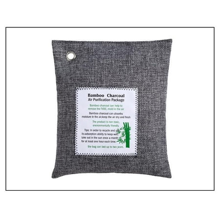 Bamboo Charcoal Air cleansing Bag(500g), Activated Natural Home Odor Absorber,Moisture Eliminator Purifier Bag for New house,New car,office,Kitchen and bathroom,refrigerator,Shoebox