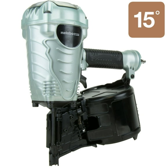 Metabo HPT Coil Framing Nailer, Pro-Preferred Pneumatic Power Nailers in Construction Tools, Versatile Framing Tool for Floor, Truss, and Roof Decking, 15° 1-3/4″ to 3-1/2″ Nails, NV90AG(S)