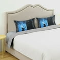 thumbnail image 3 of Yayeee Pillowcase Standard Size Set of 2 Satin Wrinkle Resistant Pillow Case, Blue Butterfly, 3 of 7