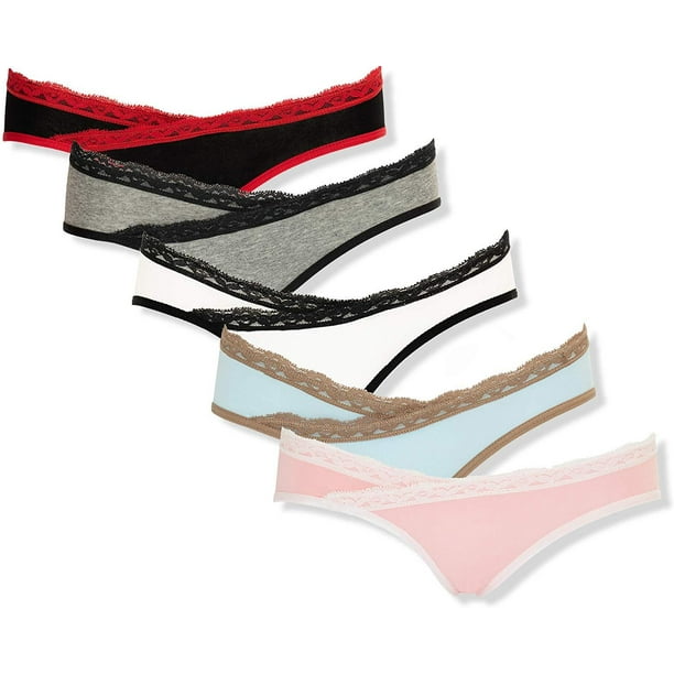 Emprella Emprella Maternity Underwear Under Bump, 5 Pack Women Cotton