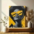 thumbnail image 6 of Yellow Sunglasses Woman Canvas Wall Art，Suitable for Living Room Bedroom Office Apartment Dorm and More., 6 of 8