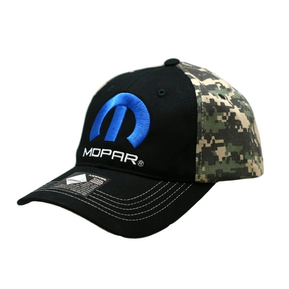 Hat - MOPAR Logo Black & Camouflage Adjustable CFS Ball Cap