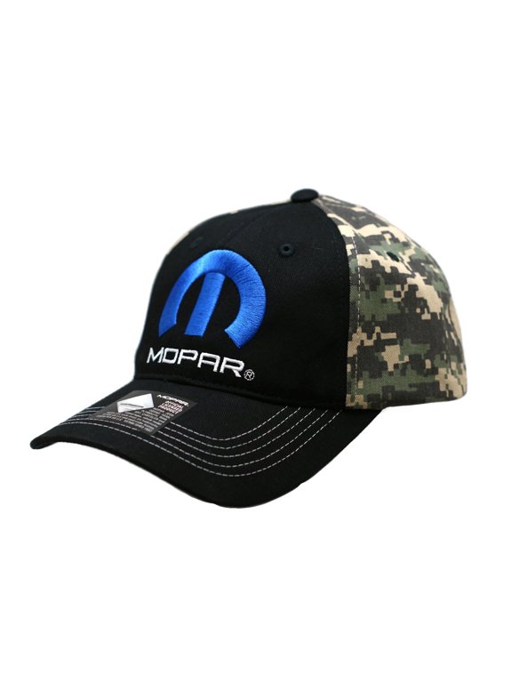 Hat - MOPAR Logo Black & Camouflage Adjustable CFS Ball Cap