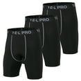 thumbnail image 1 of Pack de 3 calzoncillos bóxer transpirables para hombre YEL ropa interior deportiva compresión, 1 of 6