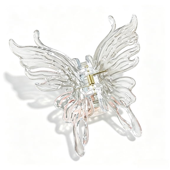 Clear Acrylic Claw Clip Large Butterfly Clear Hair Clip for Women Thick Hair