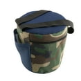 thumbnail image 1 of Taburete de jardín portátil, asiento de camping, ligero y portátil, con bolsa, reposapiés versátil, silla para desherbar, para césped, deportes al Azul, 1 of 8