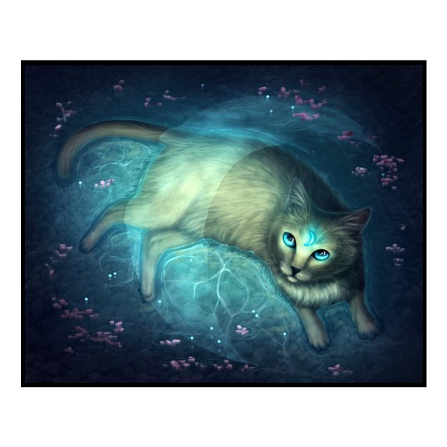 Cuadros Decorativos 11CT punto de cruz completo gato civeta de agua estampado DIY Kits de bordado artes hechas a mano Tmvgtek embutido en tela