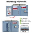 thumbnail image 3 of GAEKEAO Small Womens Wallet RFID Blocking Bifold Card Holder Tassel Vegan Leather Wallets with Zipper Pocket, 3 of 8