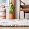 thumbnail image 4 of SAFAVIEH Morocco Amadine Geometric Striped Polyester Area Rug, Grey/Navy, 8' x 10', 4 of 7