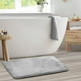 thumbnail image 7 of Nestl Absorbent Memory Foam Bath Mat Set Bathroom Rug, Silver, 20"X30", 7 of 7