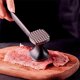 thumbnail image 3 of Martillo ablandador de carne, dispositivo de carne de metal duradero, dispositivo de aleación de zinc, triturador de mazo para picadora de filete de schnitzel, 3 of 5