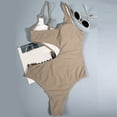 thumbnail image 2 of Aayomet Womens Swimwear ummy Control Bathing Suits Ruched Swimwear,Khaki S, 2 of 5