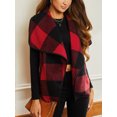 thumbnail image 3 of Cupshe Women's Outwear Plaid Sleeveless Open-Front Pocket Jacket, 3 of 5