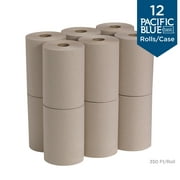 Georgia Pacific Professional Pacific Blue Basic Nonperforated Paper Towels, 7 7/8 x 350ft, Brown, 12 Rolls/CT -GPC26401