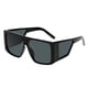 thumbnail image 1 of Gafas de sol unisex que se pueden llevar fuera de las gafas, con estilo lateral y gafas de sol cuadradas y modernas, negras y anchas, 1 of 2