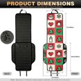 thumbnail image 7 of CHAQLIN Christmas Icons Checkered Quilted Car Seat Protector, Non Slip Polyester Car Seat Covers 2 Pcs Non‑Slip Car Front Seat Covers for Universal Fit for Most Vehicles, 7 of 7