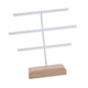 thumbnail image 5 of Organizador de pendientes, joyero de 3 niveles y 52 agujeros, soporte para pendientes colgantes Blanco, 5 of 9