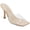 Clear/Nude, variant on MARC FISHER Womens Red Cushioned Danria Square Toe Stiletto Slip On Dress Heeled Sandal 6 M