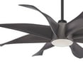 thumbnail image 2 of Ceiling Fan With Light Kit In Transitional Style 22.5 Inches Tall By 60 Inches Wide-Graphite Steel Finish-Graphite Steel Blade Color Minka Aire Fans, 2 of 4