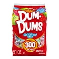 thumbnail image 3 of (6 pack) Dum Dums Original Flavor Mix Lollipops & Suckers, Assorted Hard Party Candy, 300 Count 51 oz Bag, 3 of 17
