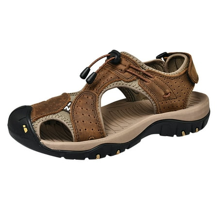 XDDST Mens Casual Shoes Men Sport Sandals Summer Beach Slides Shoes Outdoor Hiking Thong Flip Flops Sandals Wading Shoes