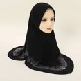 thumbnail image 4 of Hijab instantáneo para mujeres musulmanas, gorro de quimioterapia de cobertura total, bufanda de una pieza, chal, velo, turbante islámico para Ramadán Khimar, 4 of 5