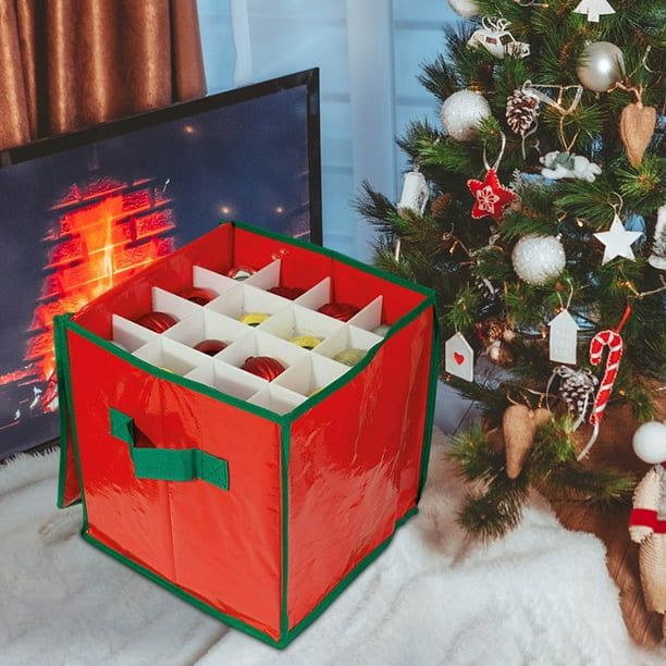 Boîte de rangement pour boules de Noël - boîte pour décorations de sapin de  Noël en