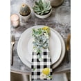 thumbnail image 2 of Lemon Check Cloth Napkins Set of 8 Reusable Dinner Napkins, Black Plaid Eucalyptus Farm Country Flower Cocktail Napkin Washable Table Napkins for Wedding/Holiday Party/Baby Shower 20"x20", 2 of 7