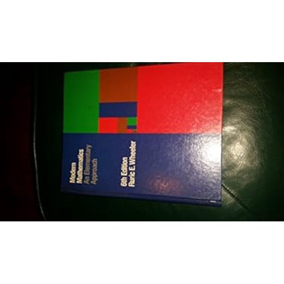 Pre-Owned Modern Math : An Elementary Approach (Mass Market Paperback) 9780534028435