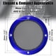 thumbnail image 4 of 2uds 3'' Azul Coche Audio Altavoz Funda Malla Subwoofer Rejilla Protector, 4 of 7