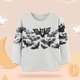thumbnail image 5 of FYDUU Children's T Shirt Halloween Bat Print Boy's Long Sleeve T Shirts Fashion Crewneck Tops Pullover Autumn Comfortable Tee Shirts Stylish Leisure 5-6 Years, 5 of 8
