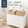 thumbnail image 6 of Best Choice Products 16x12 Scalloped Shelf Baskets, Woven Storage Bins, 2 Pack - Natural, 6 of 8